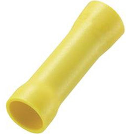 TRU COMPONENTS 745485 Stootverbinder 4 mm² 6 mm² Volledig geïsoleerd Geel 50 stuk(s)