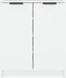 vidaXL - Schoenenkast - 59x35x70 - cm - bewerkt - hout - hoogglans - grijs