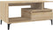 vidaXL - Salontafel - 90x49x45 - cm - bewerkt - hout - sonoma - eikenkleurig