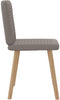 vidaXL - Eetkamerstoelen - draaibaar - 2 - st - stof - taupe