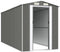 vidaXL - Tuinschuur - 192x440x223 - cm - gegalvaniseerd - staal - lichtgrijs