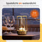 Goliving Tafellamp - Oplaadbaar - Draadloos dimbaar - Goud - 17.5 cm
