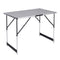 Woltu Inklapbare Tafel 60x100 cm - Verstelbaar in 4 Hoogtes (73-94 cm) - Grijs
