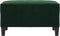 vidaXL - Voetenbank - 70x55x41 - cm - fluweel - donkergroen