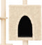 vidaXL - Kattenmeubel - met - sisal - krabpalen - 117 - cm - crèmekleurig