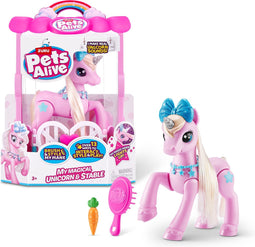 ZURU - Pets Alive - My Magical Unicorn and Stable - Speelfiguur - 32cm