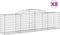vidaXL - Schanskorven - 8 - st - gewelfd - 300x50x80/100 - cm - gegalvaniseerd - ijzer
