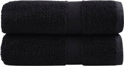 vidaXL - Gastendoekjes - SOLUND - 2 - st - 600 - g/m² - 30x30 - cm - zwart