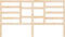 vidaXL - Hoofdbord - 186x4x104 - cm - massief - grenenhout
