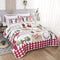 Kerst sprei dubbele grootte kerstboom en kerst herten patroon lichtgewicht coverlet kerstversiering