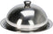 Excellent Houseware serveerschaal stolp - D31 x H15 cm - zilver - rvs