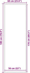 vidaXL - Deurmat - 60x180 - cm - bruin