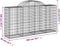 vidaXL - Schanskorven - 5 - st - gewelfd - 200x50x100/120 - cm - ijzer