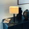 Dyberg Larsen Calix - Tafellamp - Ovale stoffen kap - Nature/Black
