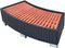 vidaXL Spatrap 92x45x25 cm poly rattan zwart
