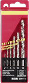 KWB SILVER STAR - HSS borenset - 6-delig 2-3-4-5-6-8 mm (6 stuks)