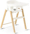 Deryan Luxe Kinderstoel - Meegroei kinderstoel - Inklapbaar - Wit/Houtlook