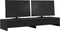 vidaXL - Monitorstandaard - met - lades - 100x27x15 - cm - bewerkt - hout - zwart