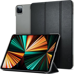 Spigen Smart Fold - Hoes voor iPad Pro 12.9 (2021) - Kunstleer - Zwart