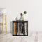 LP vinyl opbergkast kubus - platenkast - lp vinyl platen opbergrek - zwart