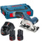 Bosch GKS 12V-26 - Accucirkelzaag - 2 Li-ion accu's (3,0 Ah) - L-BOXX (2 stuks)