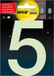Pickup Glow in the dark Huisnummer 5 - 10 cm