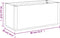 vidaXL - Plantenbak - 80x36x35 - cm - polypropeen - wit