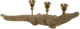 Decoratieve figuren Home ESPRIT Gouden Kroonkandelaar 42,5 x 12,5 x 11,5 cm