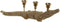 Decoratieve figuren Home ESPRIT Gouden Kroonkandelaar 42,5 x 12,5 x 11,5 cm