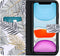 iMoshion Hoesje Geschikt voor iPhone 11 Hoesje Met Pasjeshouder - iMoshion Design Softcase Bookcase - Wit / Zwart / Goud / Glamour Botanic