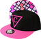 Capiche® Snapback – The Grid – Pet Heren – Sportcap – Baseball Cap – Zwart & Roze pet