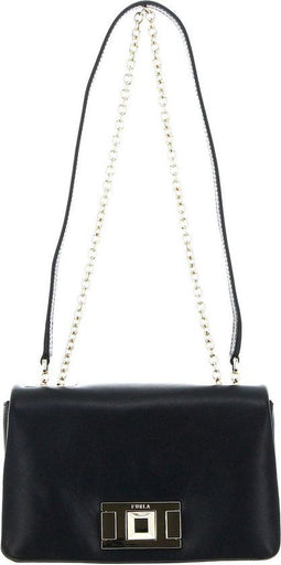 FURLA Lulu Mini Crossbody - Leren Schoudertas - 1 vak - Nero