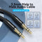 Vention BAXBH audio kabel 2 m 3.5mm Aluminium, Zwart