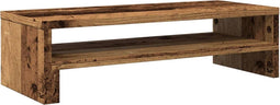 vidaXL - Monitorstandaard - 54x22x15 - cm - bewerkt - hout - oud - houtkleurig