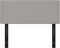 vidaXL - Hoofdbord - 100x5x78/88 - cm - stof - lichtgrijs
