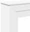vidaXL - Haardombouw - 90x30x90 - cm - bewerkt - hout - wit