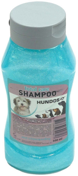Huisdierspeciaalzaak. Hondenshampoo mét crémespoeling. 500 ML. Total Care shampoo