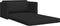 vidaXL - Vloersofa - Bed - 2-in-1 - Zwart - 124x71x78 - cm - Stof