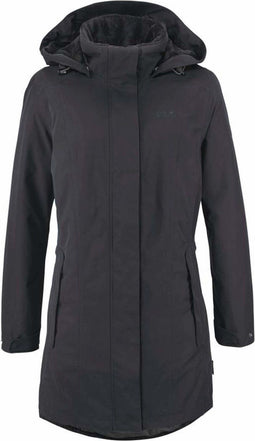 Jack Wolfskin Madison Avenue - Outdoorjas Dames - Waterdicht en ademend - Phantom - Maat XL