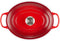 Le Creuset Braadpan Signature - Ovaal - 7,5 Liter - Kersenrood - Ø 33 cm