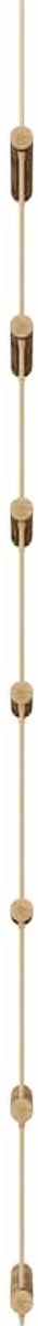vidaXL - Wanddecoraties - laddervormig - 2 - st - 30x100 - cm - naturel - tak