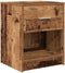 vidaXL - Nachtkastje - met - lade - 40x34x50 - cm - oud - houtkleurig
