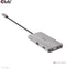 Club 3D CSV-1594 - USB Gen1 Type-C 9-in-1 hub - HDMI VGA 2x USB Gen1 Type-A RJ45 SD/Micro SD - Zilver