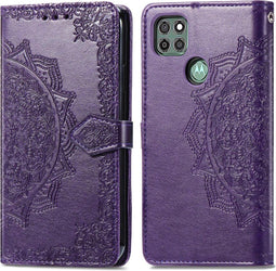 iMoshion Hoesje Geschikt voor Motorola Moto G9 Power Hoesje Met Pasjeshouder - iMoshion Mandala Bookcase - Blauw
