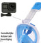 X10 Snorkelmasker - Full Face Masker - Panoramisch zicht - Blauw - L/XL