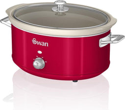 Swan Retro - Slowcooker - Rood - 6.5 liter