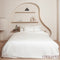 Coco & Cici - Tencel Sateen Dekbedovertrek 260 x 220 cm - 2 Persoons Beddengoed - Off White - Lyocell - Hypoallergeen & Extra Zacht - 2 Kussenslopen (60x70)