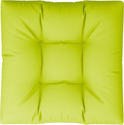 vidaXL - Palletkussen - 70x70x12 - cm - stof - heldergroen