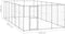 vidaXL - Hondenkennel - 21,78 - m² - gegalvaniseerd - staal