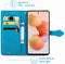 iMoshion Hoesje Geschikt voor Xiaomi 12 Lite Hoesje Met Pasjeshouder - iMoshion Mandala Bookcase - Turquoise